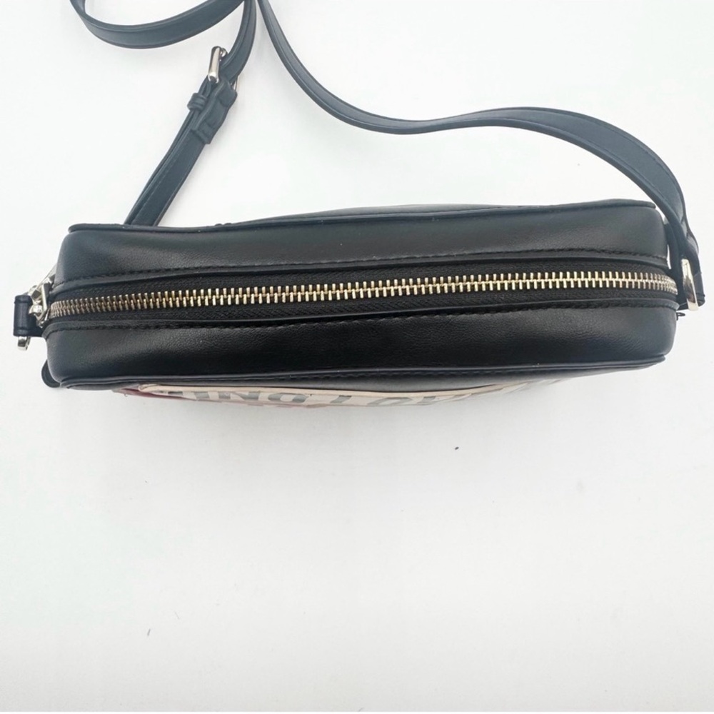 Love Moschino Black Crossbody with Red Heart and White Logo Straps - Picture 5 of 9